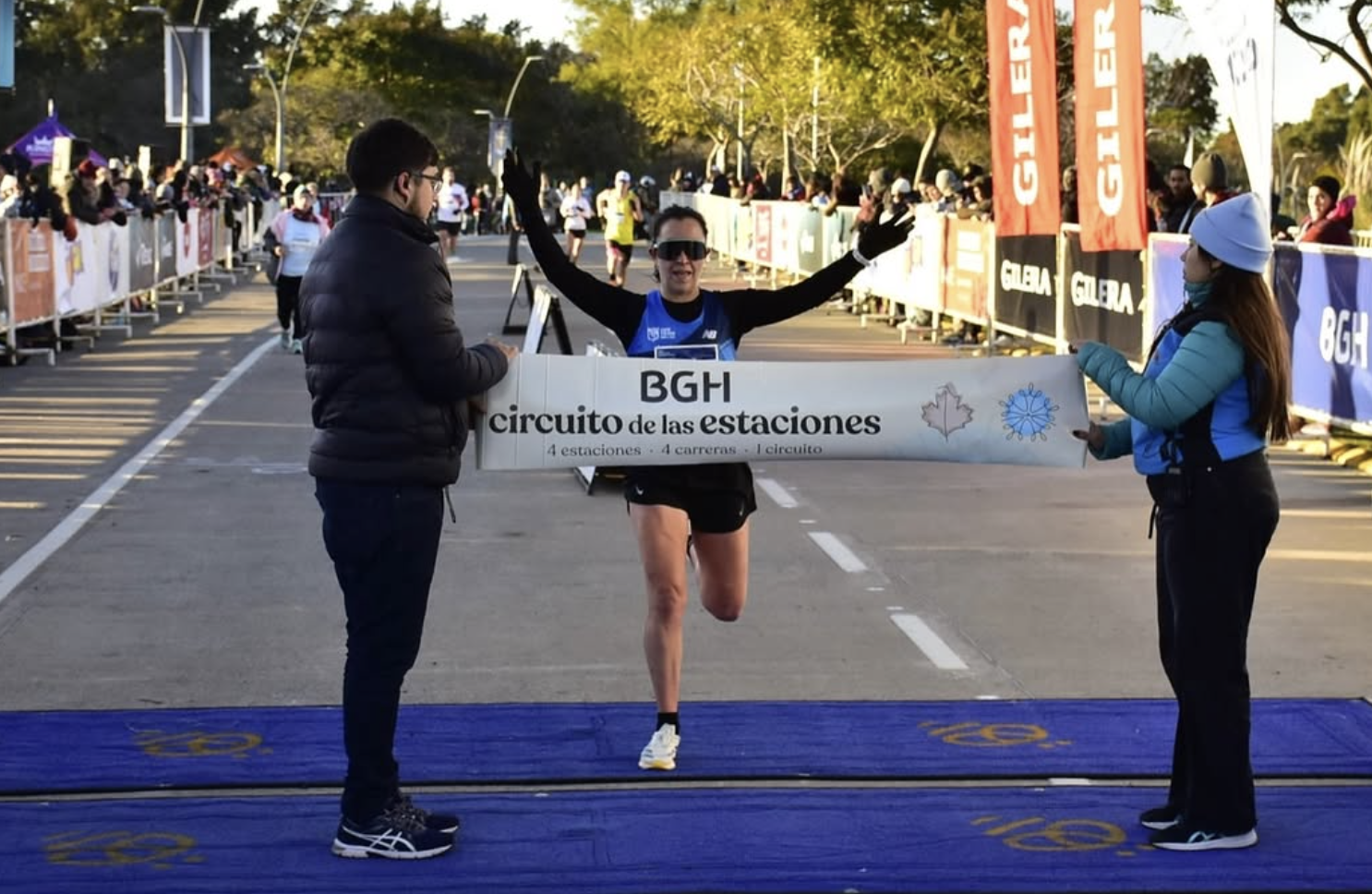 Crossing the finish line